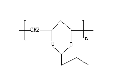 聚乙烯醇缩丁醛结构式