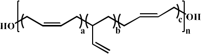 高官能度端羟基聚丁二烯结构式